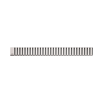 alcaplast решетка для водоотводящих желобов (apz1, apz4, apz12) дизайн line, нерж. сталь, матовая line-1150m, 1150 мм