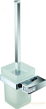 ерш стеклянный sanibano diamond h9000/10crс настенный, хром-кристаллы swarovski crystal