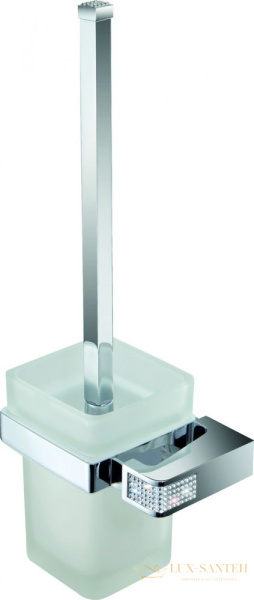 ерш стеклянный sanibano diamond h9000/10crс настенный, хром-кристаллы swarovski crystal