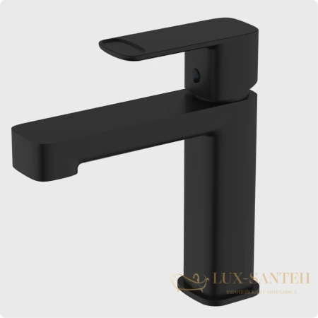 смеситель для раковины aquame parma aqm6610mb, черный матовый