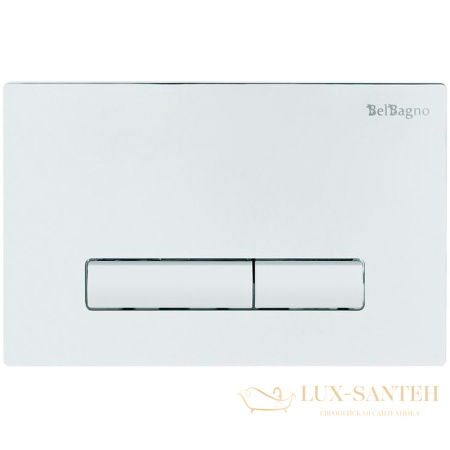 комплект унитаза с инсталляцией belbagno due bb3103chr/sc/bb002-80/bb018-gv-bianco с сиденьем микролифт и клавишей смыва, белый