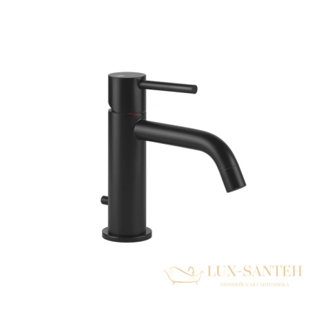 смеситель для раковины с донным клапаном gessi emporio via tortona 18601.299, black xl