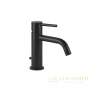 смеситель для раковины с донным клапаном gessi emporio via tortona 18601.299, black xl