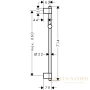 душевая штанга hansgrohe unica 27355000 72 см