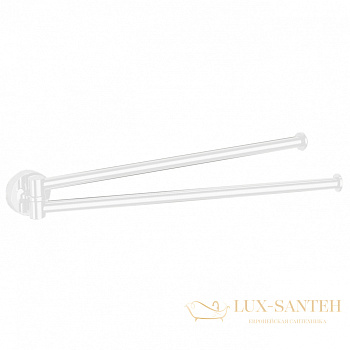 полотенцедержатель двойной colombo design plus w4913.bm 34 см, белый матовый