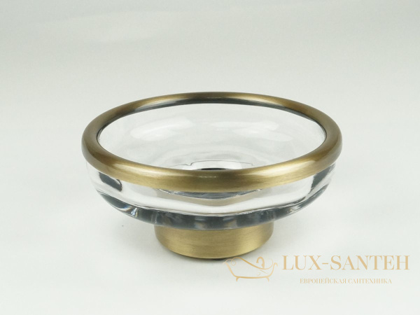 мыльница surya crystal 6602/sb-wav 11,5х11,5х4,5 см стекло с эффектом волны, светлая бронза