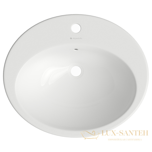 раковина встраиваемая aqueduto inserto, ins0310, 560*470 мм, белый глянцевый