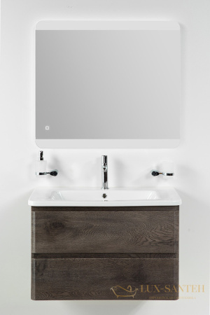 тумба под раковину belbagno albano-cer albano-cer-800-2c-so-rng 80 см подвесная, robere nature grigio