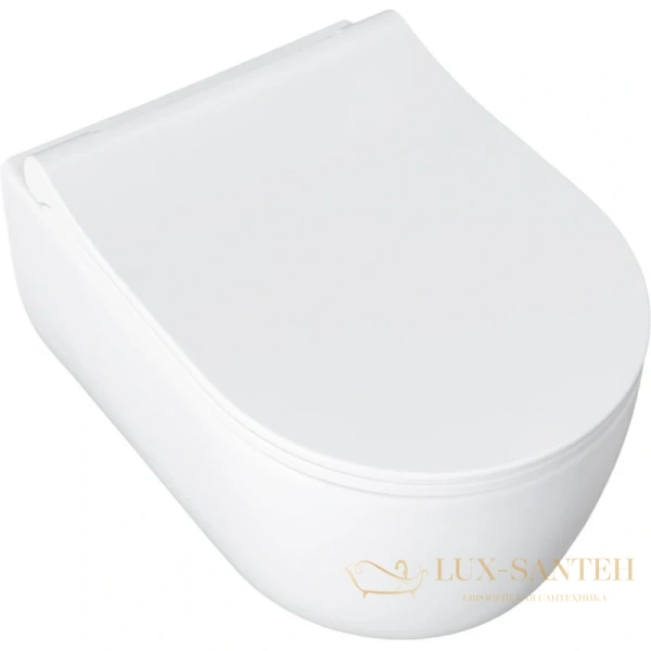 подвесной безободковый унитаз allen brau priority 4.31001.20, белый