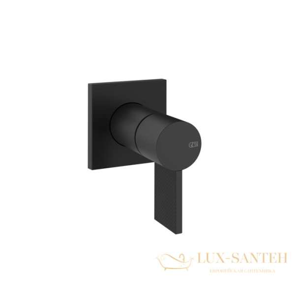 смеситель для душа встраиваемый gessi inverso diamantato 73609.299, 1 выход, matte black