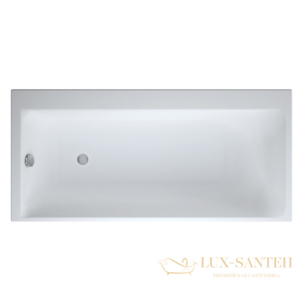 ванна прямоугольная cersanit smart 170x80 левая, 63350, цвет белый