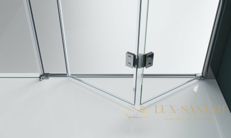 душевая дверь belbagno albano albano-bs-13-60+80-c-cr 140 см профиль хром, стекло прозрачное 