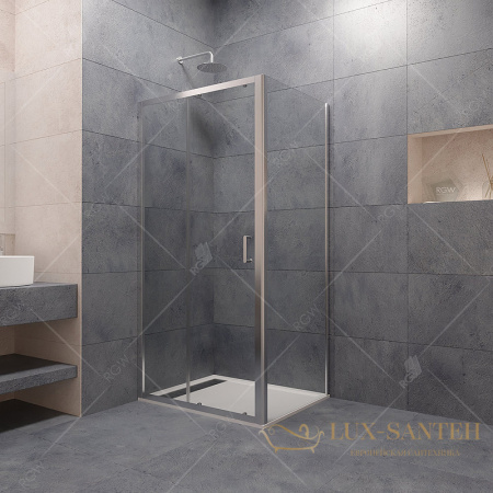 душевой уголок rgw passage 410874187-11 pa-74 180х70, профиль хром, стекло прозрачное