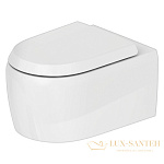 Чаша подвесного безободкового унитаза Duravit Qatego 2556090000 Rimless, белый