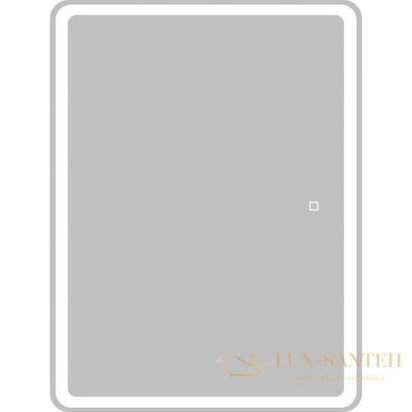 зеркальный шкаф belbagno marino spc-mar-600/800-1a-led-tch 60 см с подсветкой, белый