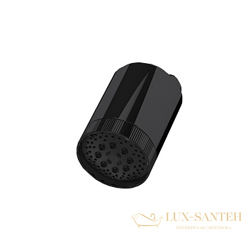 верхний душ 102 мм, almar beam e044286.mb, с настенным держателем, черный матовый