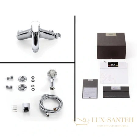 смеситель d&k rhein.marx da1393201 для ванны, хром