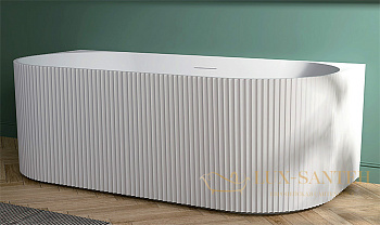 ванна акриловая угловая abber ab9330-1.7, белый глянцевый