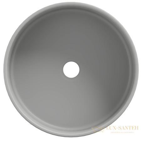 раковина накладная aqueduto espiral, esp0130, круглая d400, серый матовый