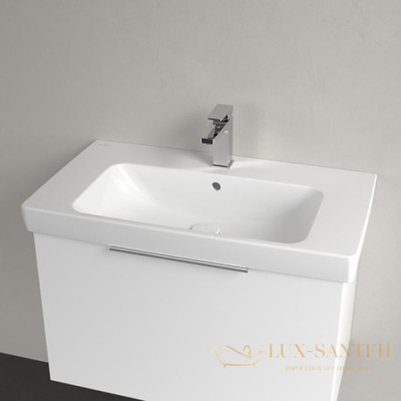 pаковина подвесная villeroy&boch architectura, 4a878001, 80x44,5x17 см, без перелива, белый глянцевый