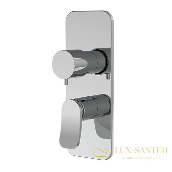 смеситель для душа встраиваемый fima carlo frattini flo' f3809x6cr, на 2-3 выхода, хром