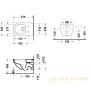 унитаз подвесной duravit architec rimless 45726900a1 безободковый с сиденьем softclose, белый глянцевый