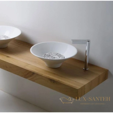 раковина kerasan deco cocktail 480101 45х45 см без декоративной пластины, белый