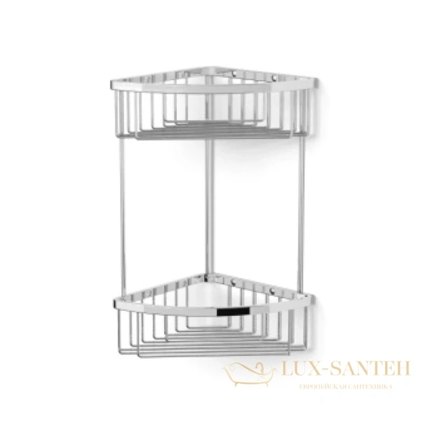 полка угловая langberger 70262 2х этажная 19 см, хром