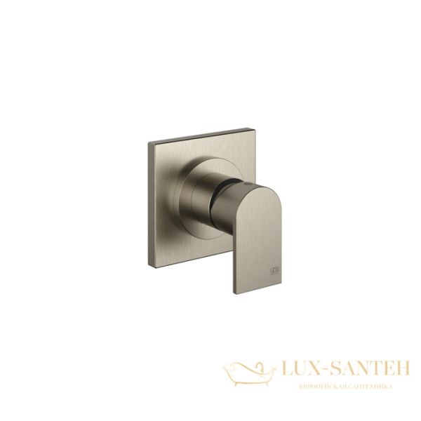 смеситель встраиваемый для душа на 1 выход gessi emporio via manzoni, 38722.149, внешняя часть, finox brushed nickel
