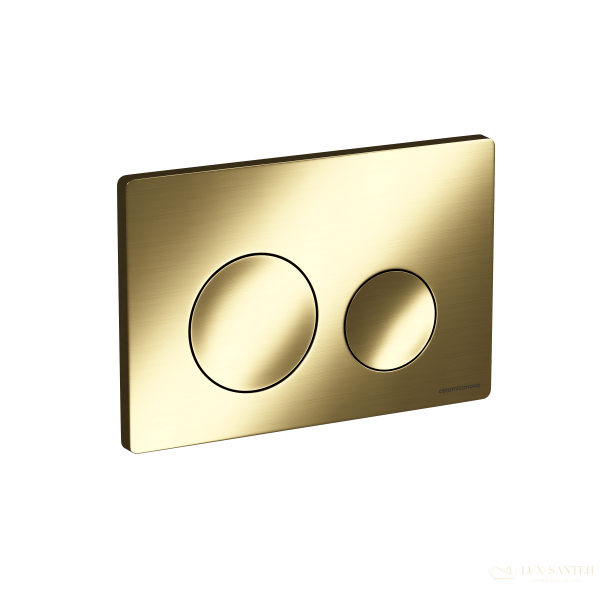 панель смыва ceramica nova balance circle cn12-001bg для инсталляции, золото брашированное