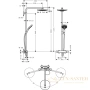 душевая система hansgrohe raindance select s 27129000 240 мм 2jet showerpipe, ½’ хром