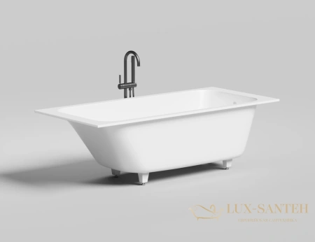 ванна salini orlanda 102022m s-stone 180x80 см, белый