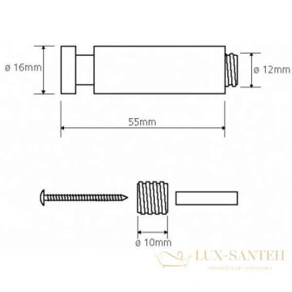 крючок bemeta neo 104106165, нержавеющая сталь