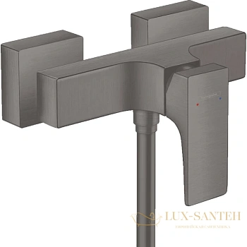 смеситель для душа hansgrohe metropol 32560340, шлифованный черный хром