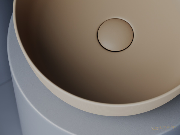 раковина накладная ceramica nova element cn6073mc, 356*356*135 мм, капучино матовый