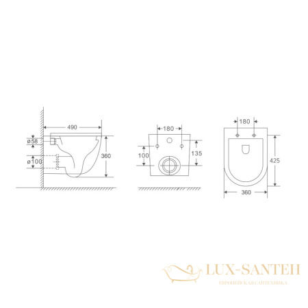 комплект berges 043393: подвесной унитаз okus rimless с системой инсталляции atom 410 и панелью смыва, черный матовый