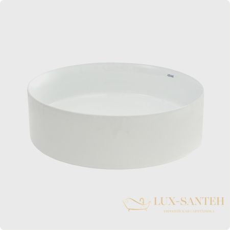 раковина накладная aquame aqm5007, 400 мм, белый глянцевый