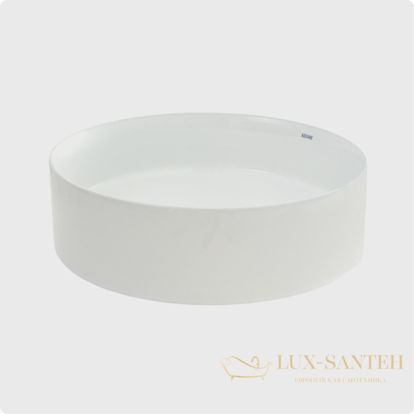 раковина накладная aquame aqm5007, 400 мм, белый глянцевый