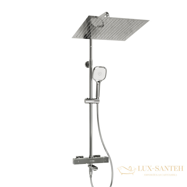 душевая система 400 мм wasserkraft a199.119.065.010.ch thermo, хром