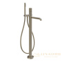 смеситель для ванны напольный gessi habito unito 70028.149, finox brushed nickel