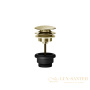 донный клапан gessi 316 54599.727 для раковины без перелива, brushed brass pvd
