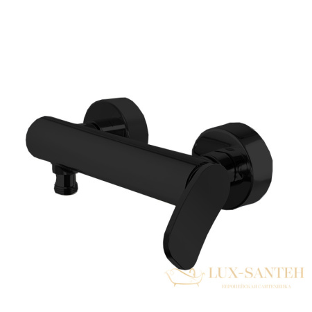 смеситель для душа fima carlo frattini flo' f3805/1ns, черный матовый