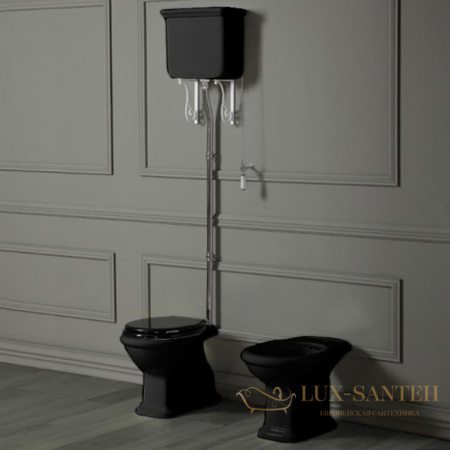 бачок высокий, simas lante, la06 nero,  для унитаза la01 х la02, черный