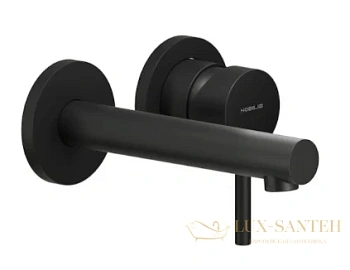 смеситель для раковины nobili live, lv00499bm velvet black, черный