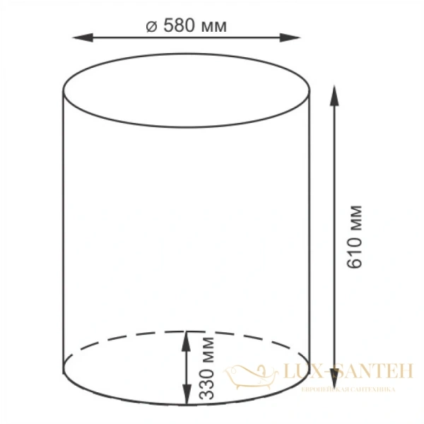 корзина для белья wasserkraft dill wb-611-l 87,1 л, темно-коричневый