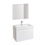 комплект мебели для ванной geberit renova plan 529.916.01.8 80 см, белый глянец