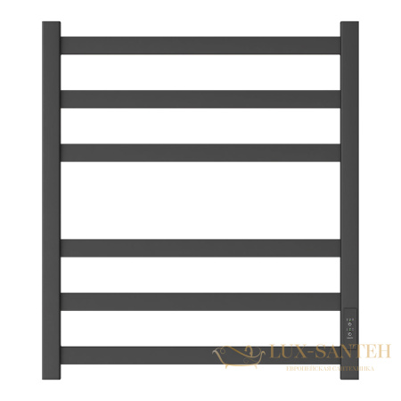 полотенцесушитель 500x600 электрический point меркурий pn83856b п6, диммер справа, черный