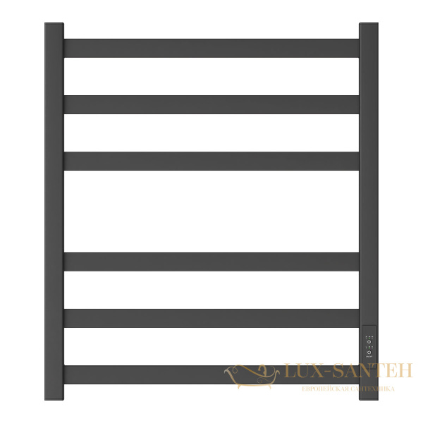 полотенцесушитель 500x600 электрический point меркурий pn83856b п6, диммер справа, черный