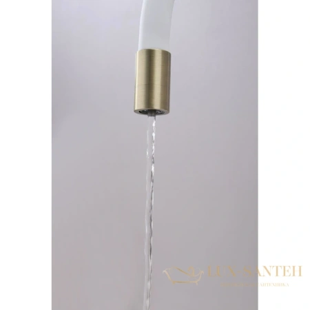 смеситель paulmark salix sa213419-brw для кухни с подключением к фильтру, бронза