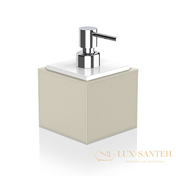 дозатор для жидкого мыла 400 мл, настольный, decor walther brownie ssp, 0937147, бежевый/хром